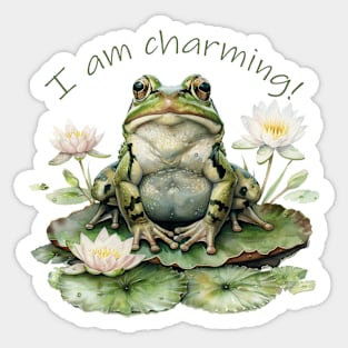 I am charming! Sticker